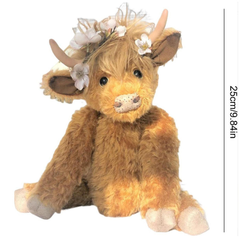 Jobatua.com Highland Cow Plush - Adorable Cuddly Companion
