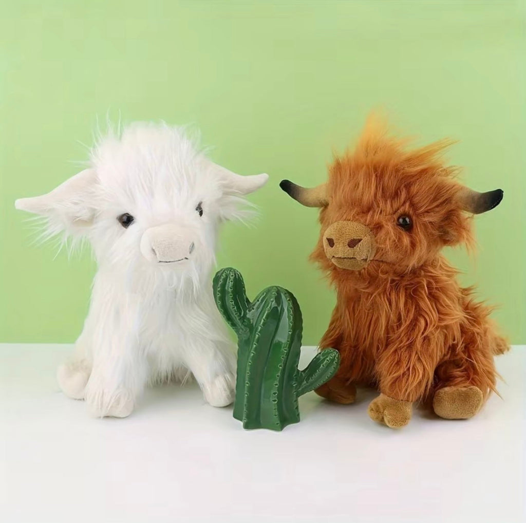 Jobatua.com Highland Cow Plush - Adorable Cuddly Companion