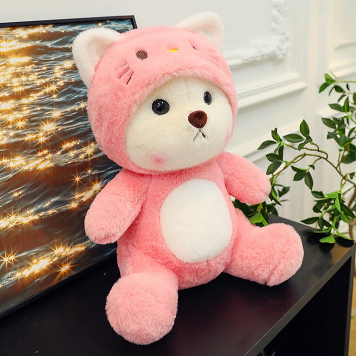 Hoodie Bear Plush - Adorable Huggable Teddy Bear Toy by jobatua.com