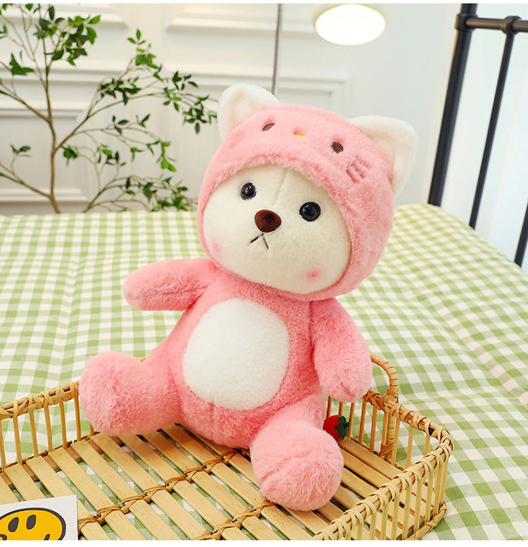 Hoodie Bear Plush - Adorable Huggable Teddy Bear Toy by jobatua.com