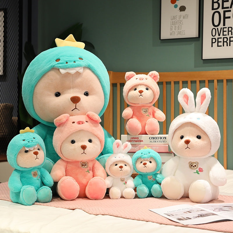 Hoodie Bear Plush - Adorable Huggable Teddy Bear Toy by jobatua.com