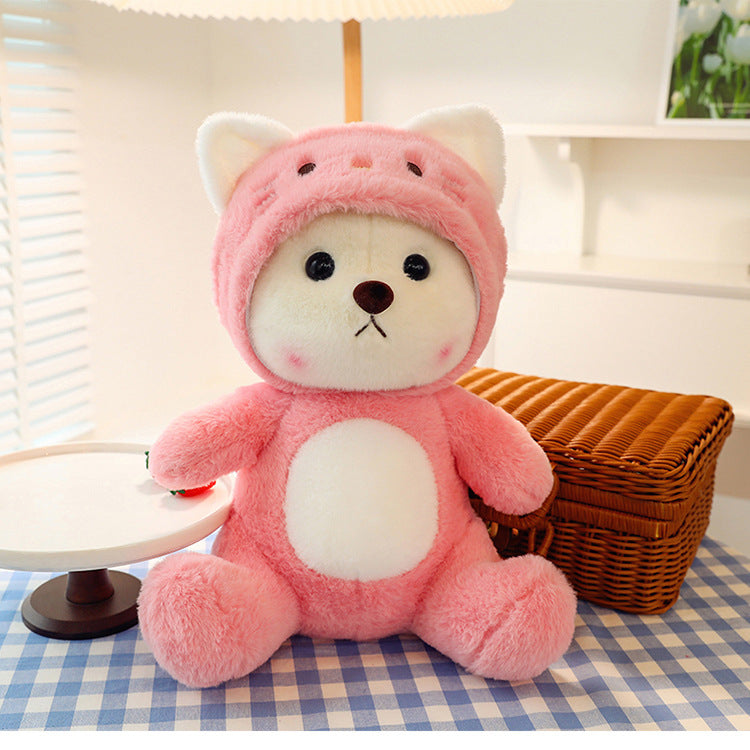 Hoodie Bear Plush - Adorable Huggable Teddy Bear Toy by jobatua.com