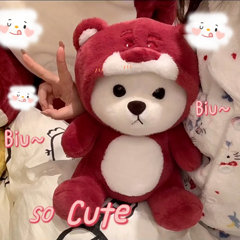 Hoodie Bear Plush - Adorable Huggable Teddy Bear Toy by jobatua.com