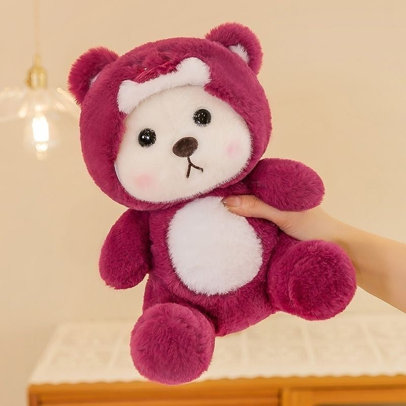 Hoodie Bear Plush - Adorable Huggable Teddy Bear Toy by jobatua.com