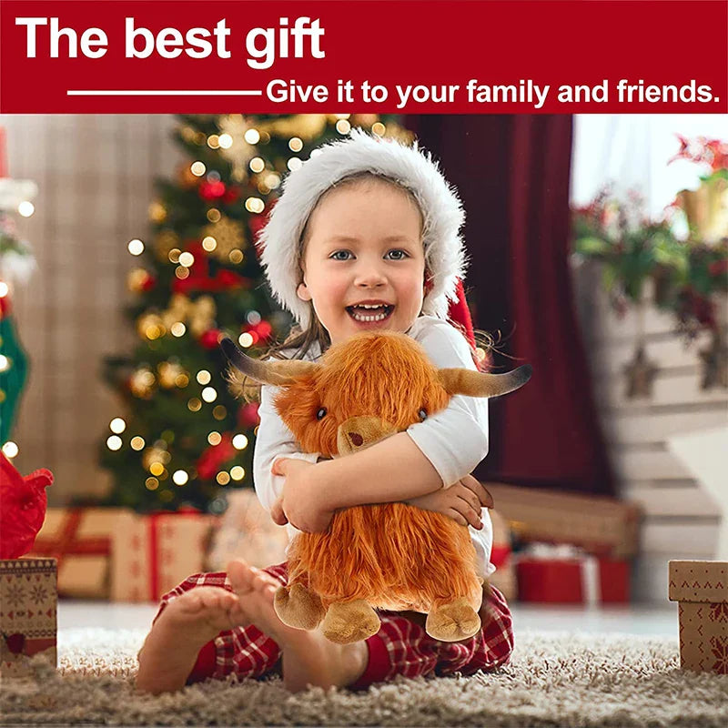 Jobatua.com Highland Cow Plush - Adorable Cuddly Companion