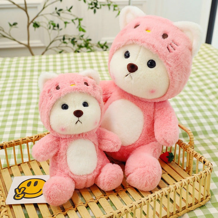 Hoodie Bear Plush - Adorable Huggable Teddy Bear Toy by jobatua.com