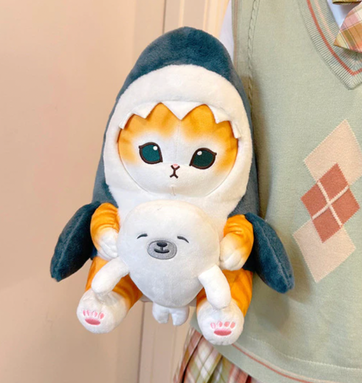Shark Cat Plush - Unique & Adorable by Jobatua.com