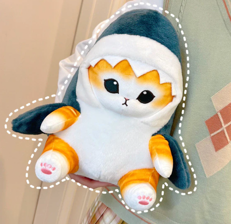 Shark Cat Plush - Unique & Adorable by Jobatua.com