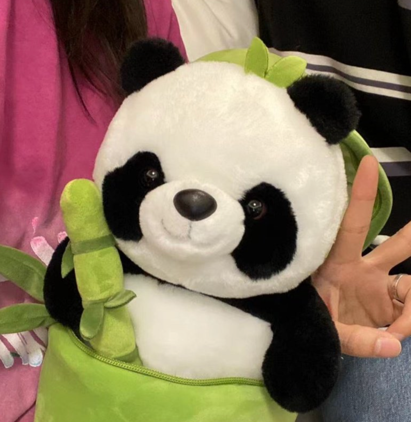 Jobatua.com Panda in Bamboo Plush Toy