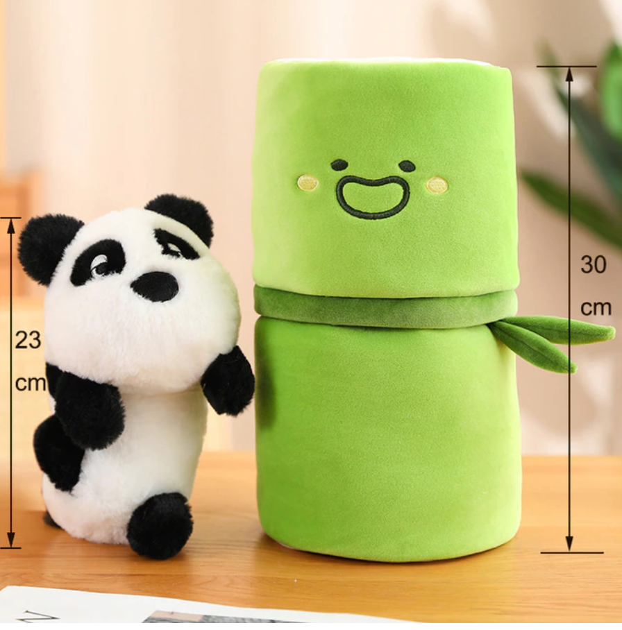 Jobatua.com Panda in Bamboo Plush Toy
