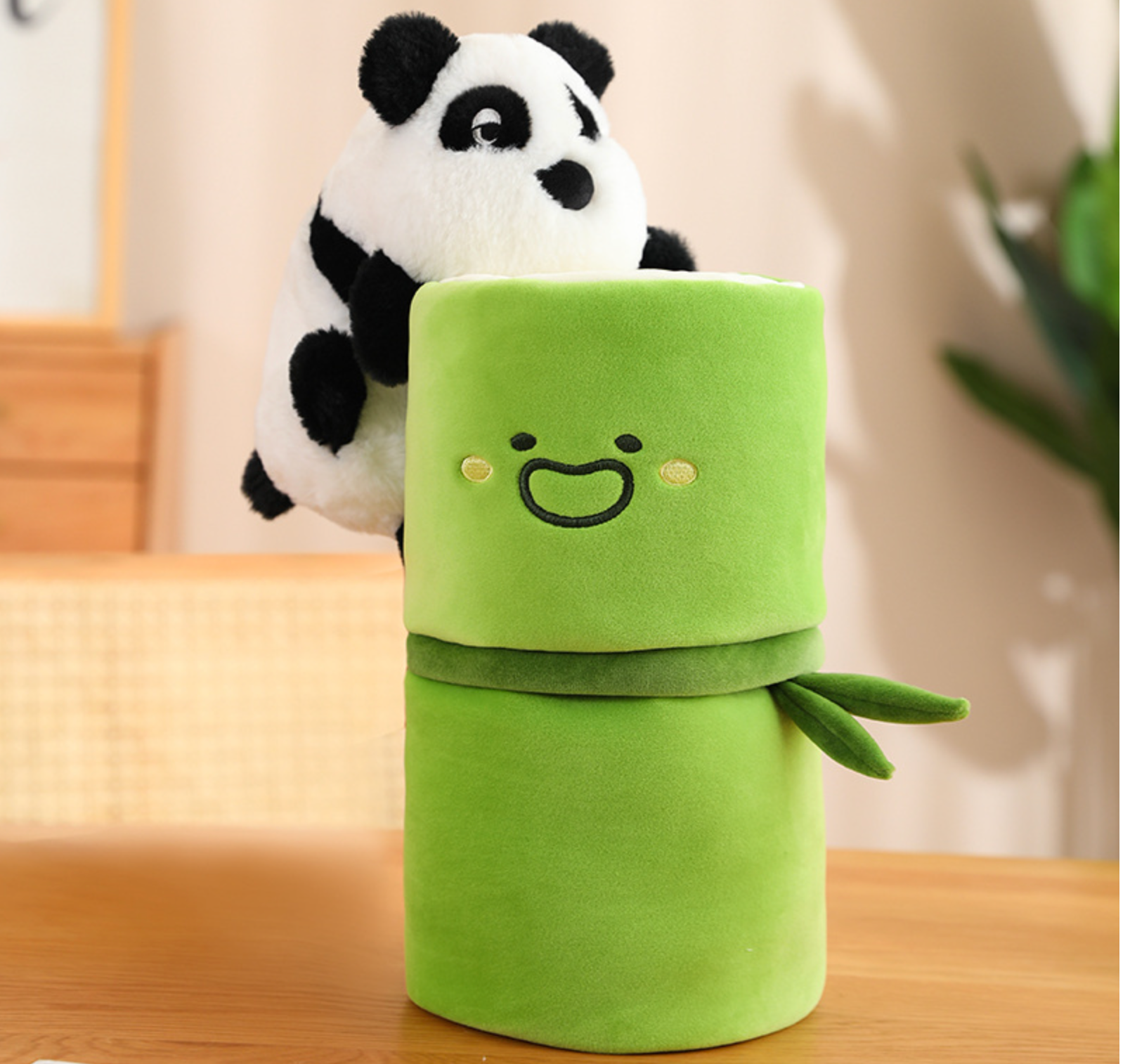Jobatua.com Panda in Bamboo Plush Toy
