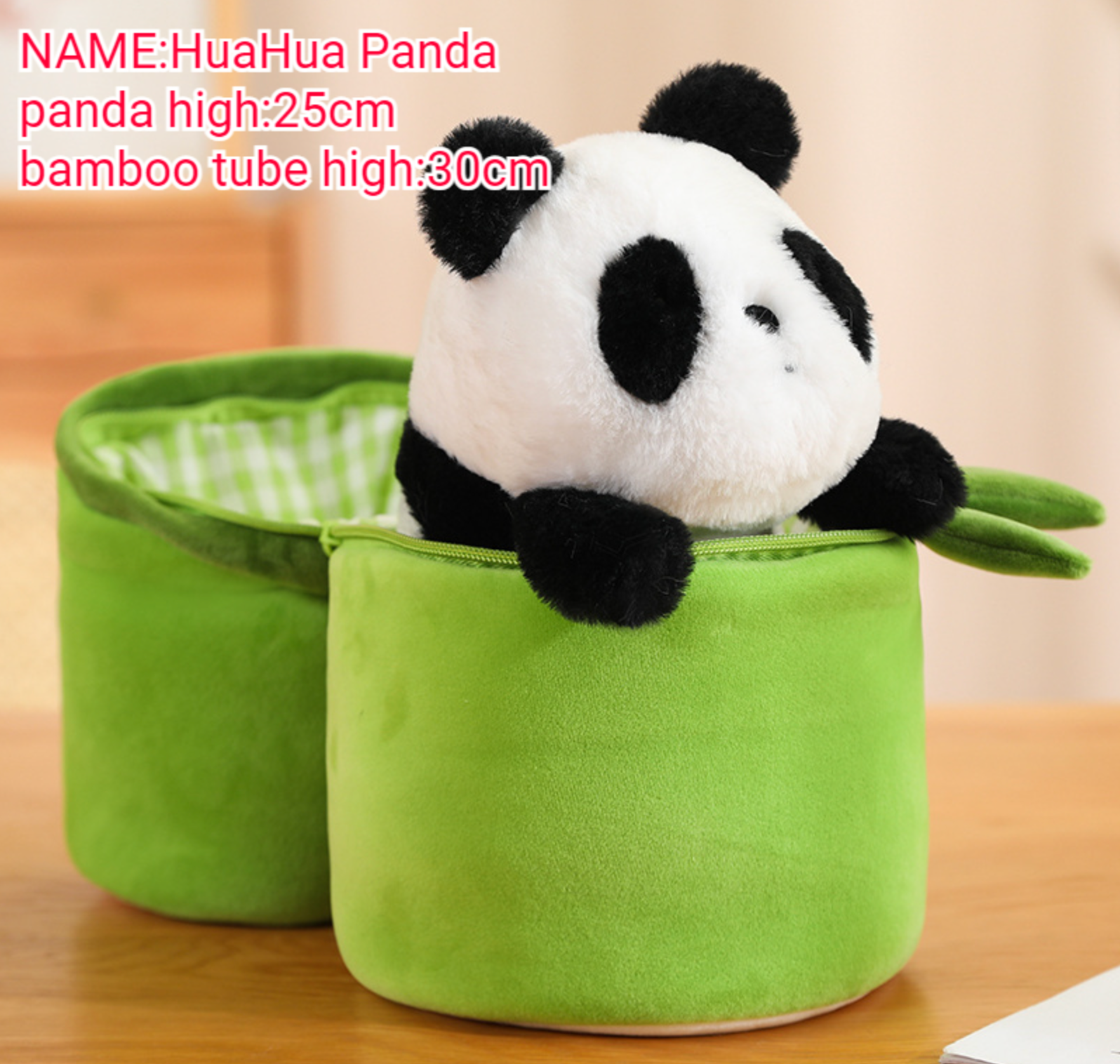 Jobatua.com Panda in Bamboo Plush Toy