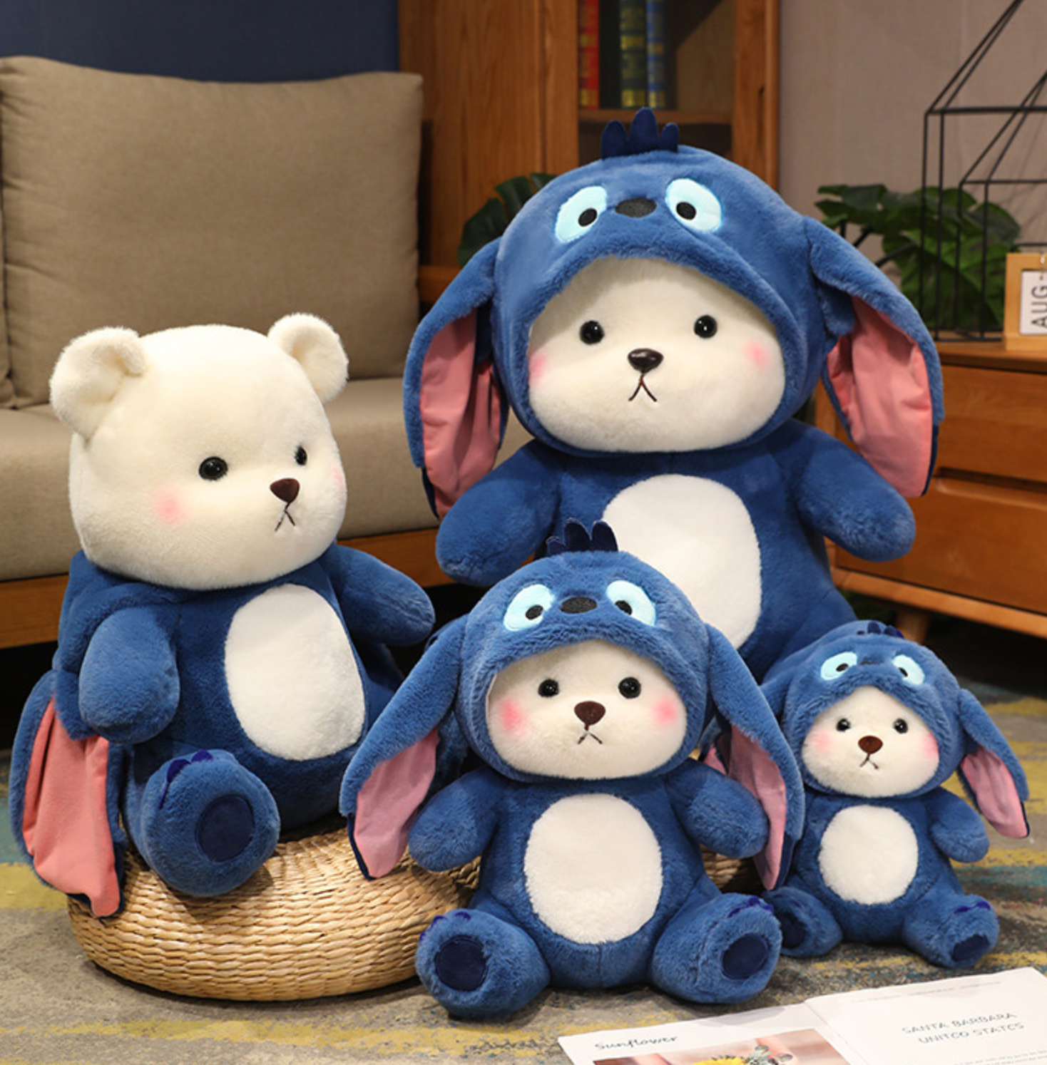 Hoodie Bear Plush - Adorable Huggable Teddy Bear Toy by jobatua.com