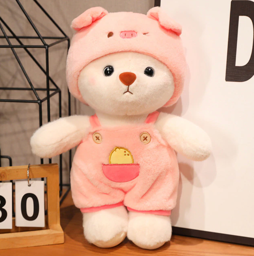 Hoodie Bear Plush - Adorable Huggable Teddy Bear Toy by jobatua.com