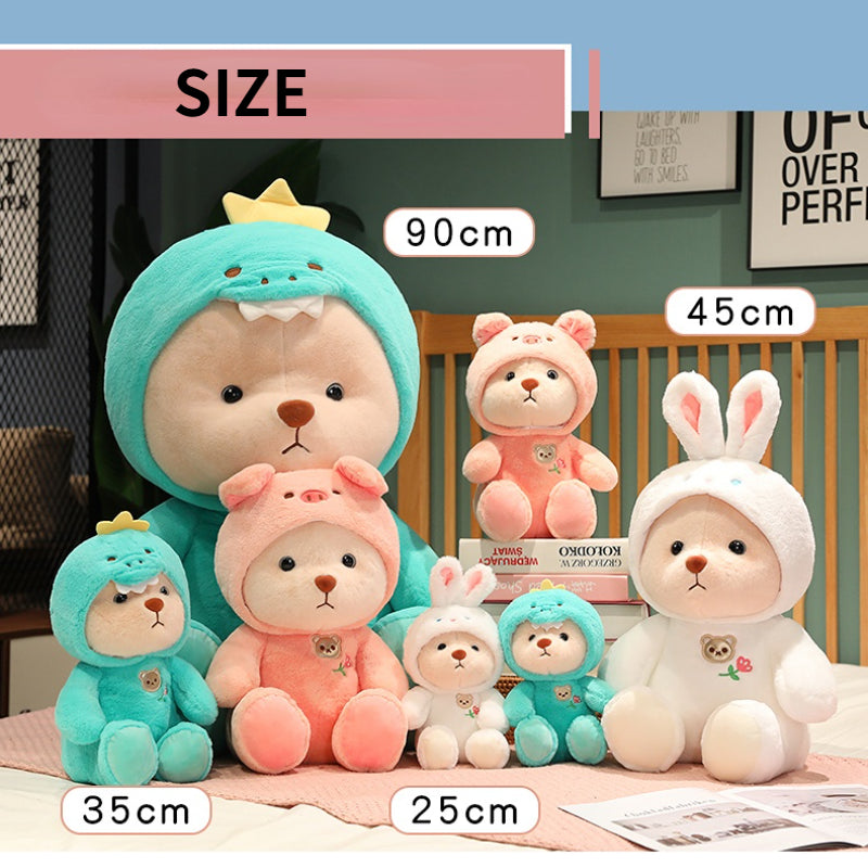 Hoodie Bear Plush - Adorable Huggable Teddy Bear Toy by jobatua.com