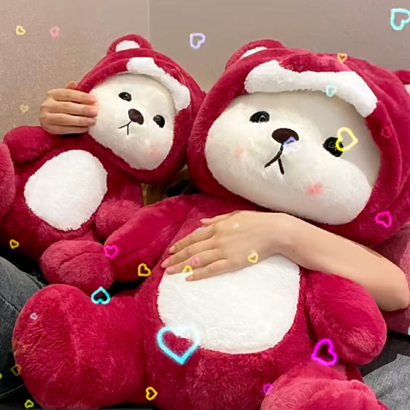 Hoodie Bear Plush - Adorable Huggable Teddy Bear Toy by jobatua.com