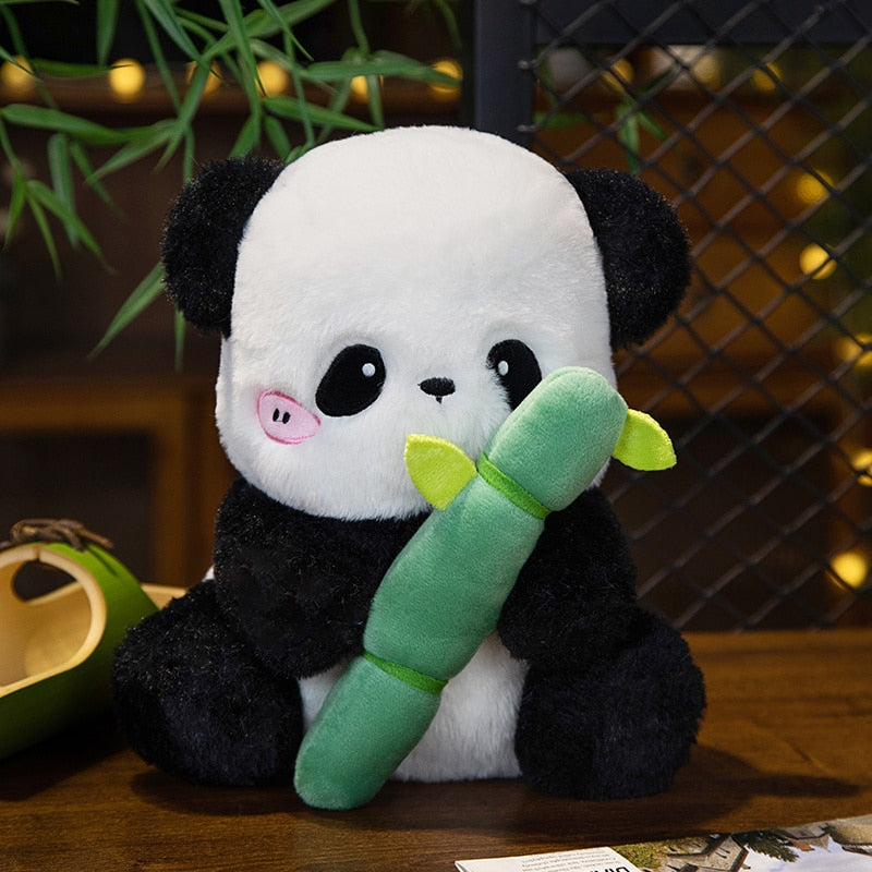 Jobatua.com Panda in Bamboo Plush Toy
