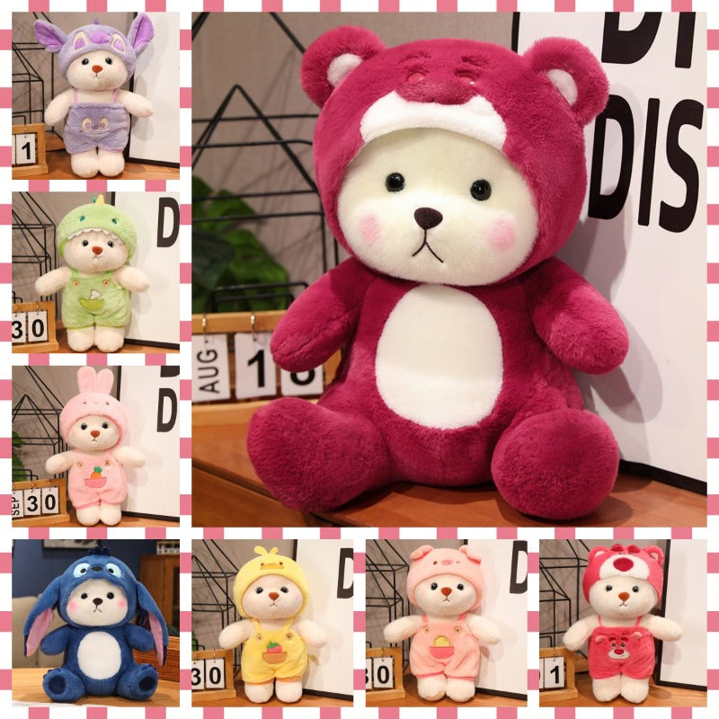 Hoodie Bear Plush - Adorable Huggable Teddy Bear Toy by jobatua.com
